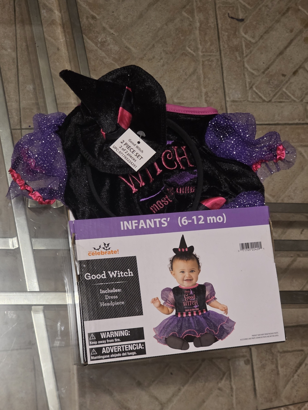 Celebrate! Infants' Purple & Black Good Witch Costume (6-12 months)